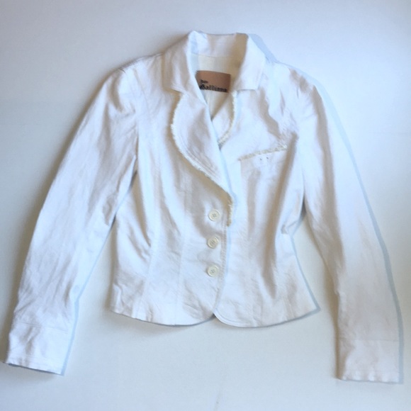 John Galliano Jackets & Blazers - John Galliano off white jacket France 42 6 8